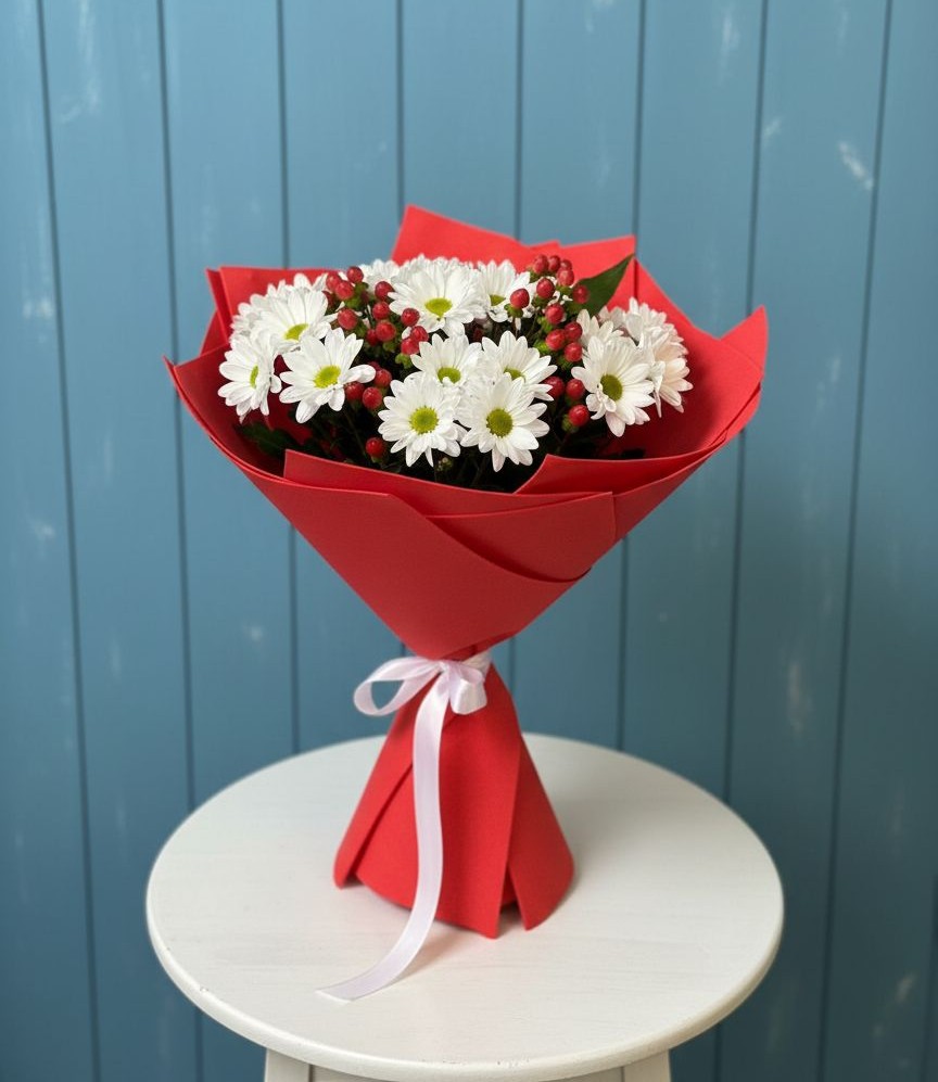 Букет цветов из: Хризантемы в Глинково