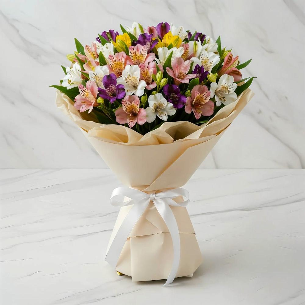 Букет цветов из: Альстромерии в Глинково