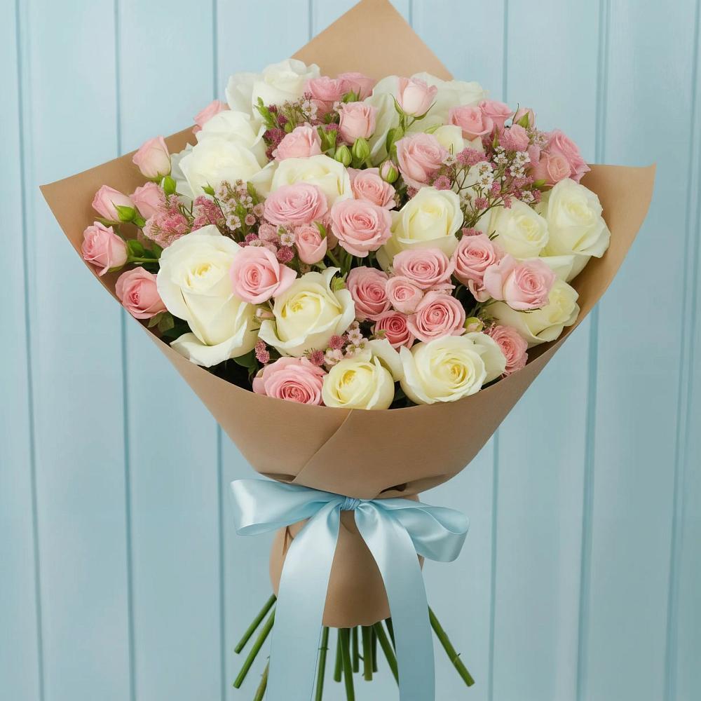 Букет цветов из: Розы в Глинково