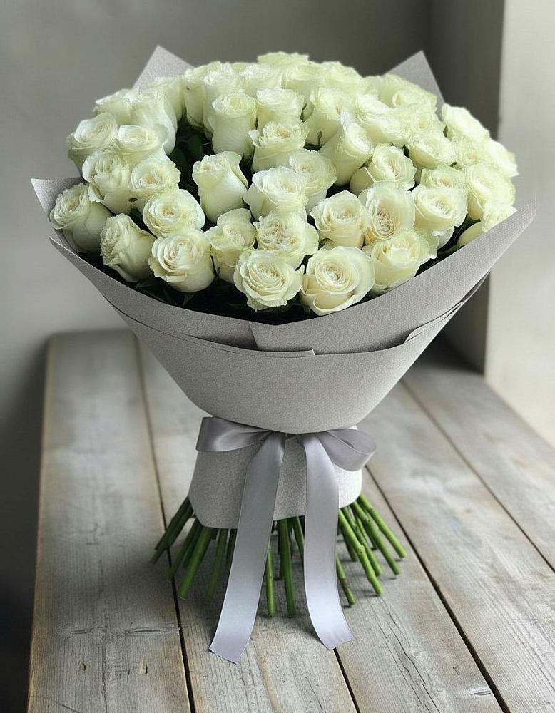 Букет 35 Белых роз в Глинково