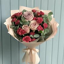 Букет цветов из:  Гвоздики и Розы #REPLACE_PRED# Глинково