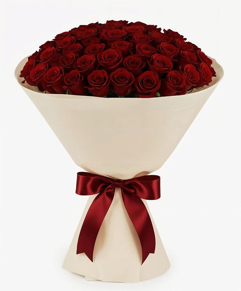 Букет 101 Бордовая роза Блэк Бакарра в Глинково