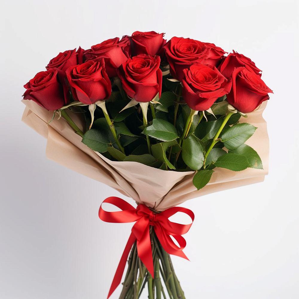 Букет 11 Красных роз Эдлесс Лав в Глинково