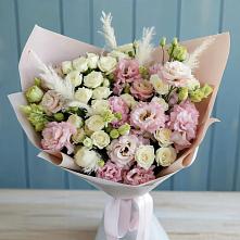 Букет цветов из:  Альстромерии и Розы в Глинково